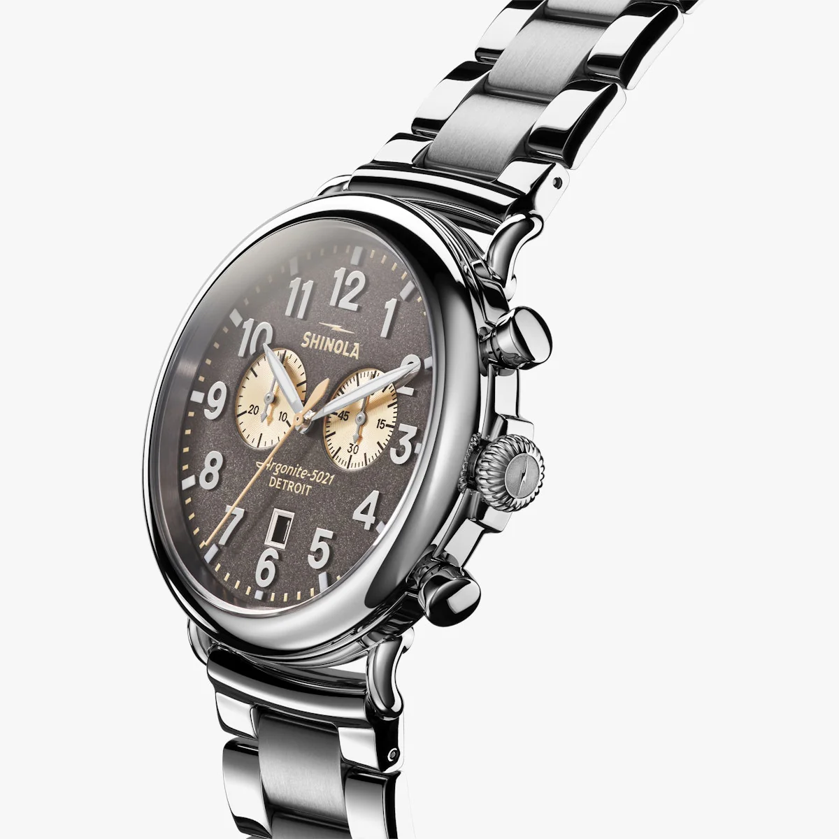 The Runwell 47mm | Cool Gray With Stainless Bracelet - Image 3